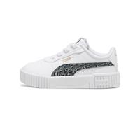 PUMA Baskets Carina 2.0 Animal Update Bébé, Chaussures, Blanc/Mineral Gris/Doré, 22 22
