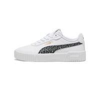 PUMA Baskets Carina 2.0 Animal Update Enfant et Adolescent, Chaussures, Blanc/Mineral Gris/Doré, 38 38