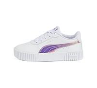 PUMA Baskets Carina 2.0 Holo PS pour Fille, Puma White Puma Silver, 29 EU