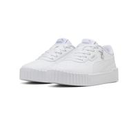 Puma Baskets Carina 3.0 Charm PS, Blanc et Argent, Pointure 3.5 pour Enfant
