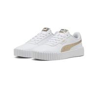 PUMA Baskets Carina 3.0 Metallic Whisper pour Femme, Or Blanc, 39 EU, Or Blanc, 39 EU