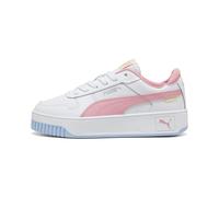 PUMA Baskets Carina Street Enfant et Adolescent, Chaussures, Blanc/Rosescape/Silver, 38.5 38.5