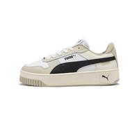 Puma Baskets Carina Street pour Femme, Blanc Beige Noir, 39 EU