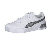 PUMA Baskets Carina Untamed pour Femme, Puma White Puma Silver, 36 EU