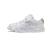 PUMA Baskets Caven III Holo 2.0 Enfant Blanc Rosy Outlook Silver Pink Metallic 28