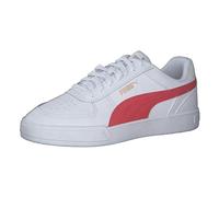PUMA Mixte Caven Basket, Blanc pour Tous Les Temps Rouge Gold, 42 EU