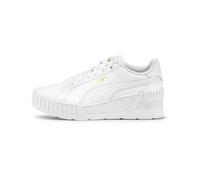 PUMA Baskets compensées Karmen pour femme, Puma Blanc-Puma Blanc-Or, 38 EU