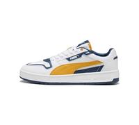 Puma Baskets Court Classic Street Unisexes, Puma White Archive Gold Persian Blue, 40.5 EU