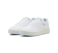 PUMA Baskets Court Classy pour Femme, White-Sea Glass Silver, 41 EU, Puma Verre de mer Blanc PUMA Argent, 41 EU