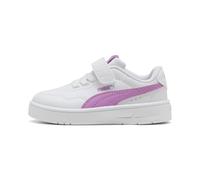 PUMA Baskets Court Lally AC+ INF pour bébé Fille, Blanc-Mauve Pop, 37 EU Enfant, Puma Blanc Mauve Pop, 4.5 UK Child