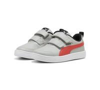PUMA Baskets Courtflex V2 Enfant 34 Cool Light Gray Active Red