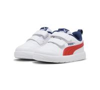 PUMA Baskets Courtflex V3 Bébé 25, White Fierce Red Persian Blue