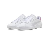 PUMA Baskets en Cuir Smash 3.0 Enfant et Adolescent 38, White Lavender Pop Purple