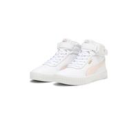 PUMA Women Carina 2.0 Mid Baskets, Puma White Frosty Pink Puma Gold, 38.5 EU