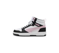 PUMA Baskets hautes 'Rebound V6' rose / noir / blanc, Taille 37,5