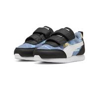 PUMA Baskets Hot Wheels R78 Lightwind pour enfant, Bleu froid, blanc, jaune soleil, 27 EU