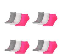 PUMA Baskets Invisible 12er LOT, Gris/rose (middle grey melange / pink), 12 Paar 39/42