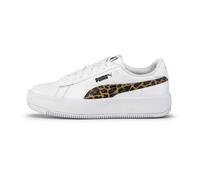 PUMA Baskets Léopard Lily Platform Femme, Chaussures, Blanc/Noir, 35.5 35.5
