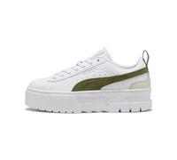 PUMA Baskets Mayze Lth Femme, Chaussures, Blanc, 35.5 35.5
