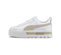 PUMA Baskets Mayze Lth Femme, Chaussures, Blanc, 36 36