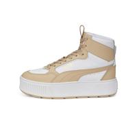 PUMA Femme Karmen Rebelle Mid Basket, White-Light Sand, 36 EU
