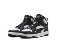 PUMA Baskets mi-Hautes Unisexes Rbd Break, Puma White PUMA Black PUMA White, 44.5 EU
