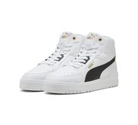 PUMA Baskets mi-Hautes Unisexes Shuffle Downtown, Puma White PUMA Black PUMA Gold, 41 EU