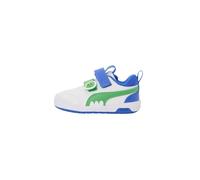 PUMA Sneakers Multiflex 2 Dino Bébé 22, White Green Fruit Royal Sapphire Blue