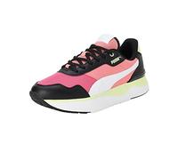 PUMA Baskets R78 Voyage pour Femme, Puma Black PUMA White Oeillet Rose, 36 EU