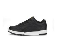 PUMA Baskets RBD Game Low Enfant et Adolescent, Chaussures, Noir/Noir/Doré, 35.5 35.5