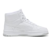 Puma Rebound Slam Mid JR Sneaker, White-Cool Light Gray Black, 36 EU