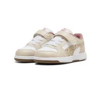 PUMA Baskets Rebound Slam Winter Safari Bébé 26, Silver Fog Birch White Beige