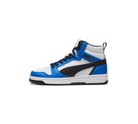 PUMA Mixte Enfant Rebound V6 Mid Jr, Puma White Puma Black Racing Blue, 37 EU