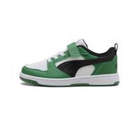 Puma Mixte Enfant Rebound V6 Lo AC+ PS, Puma White Puma Black Archive Green, 31 EU