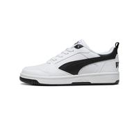 PUMA Mixte Enfant Rebound V6 Lo Jr, Puma White Puma Black Puma Black, 37.5 EU