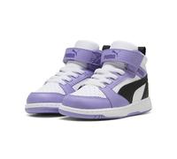 PUMA Baskets Rebound V6 Mid pour enfant, Team Violet Black White Purple, 25 EU