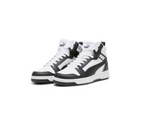 PUMA Baskets mi-hautes Rebound V6 Enfant et Adolescent PUMA White-PUMA Black-Shadow Gray 37.5 EU