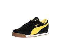 PUMA Baskets Roma en daim pour homme, noir/jaune ensoleillé