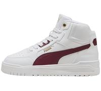 PUMA Baskets Shuffle Downtown Mid Jr Unisexes pour Enfant, Puma White Team Regal Red PUMA Gold, 36 EU