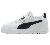 PUMA Baskets Shuffle Downtown Unisexes, Puma Blanc, Bleu Marine, Or PUMA, 42.5 EU