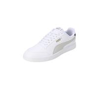 PUMA Mixte Shuffle Basket, Blanc, Bleu Vif, Bleu Marine, Or, 37.5 EU
