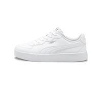 PUMA Baskets Skye Clean pour Femme, Puma White Puma White Puma Silver, 37.5 EU
