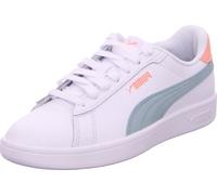 PUMA Smash 3.0 L JR Basket, White-Modern Mint-Pink Fruit, 38.5 EU