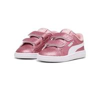 PUMA Baskets Smash 3.0 Glitz Glam Bébé 25 Peach Smoothie White Pink