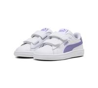 PUMA Baskets Smash 3.0 Leather V Bébé 22, White Lavender Alert Purple