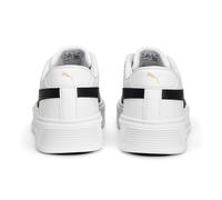 PUMA Women's Fashion Shoes SMASH PLATFORM V3 Trainers & Sneakers, PUMA WHITE-PUMA BLACK-PUMA GOLD, 42