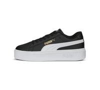 PUMA Baskets Smash Platform v3 Femme, Chaussures, Noir/Blanc/Doré, 42 42