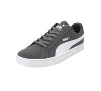 PUMA Baskets Smash Vulc pour Homme, Gris Acier, Gris et Blanc, 43 EU