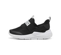 PUMA Soft Wired 2 SLIPTECH PS Sneaker, Noir et Blanc, Pointure 45 pour Enfant, Puma Noir Puma Blanc., 30 EU