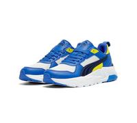PUMA Baskets Trinity 2 LT JR, Gris Plume, Bleu Marine/Saphir Royal, 36 EU, Plume Gris PUMA Navy Royal Sapphire, 35.5 EU